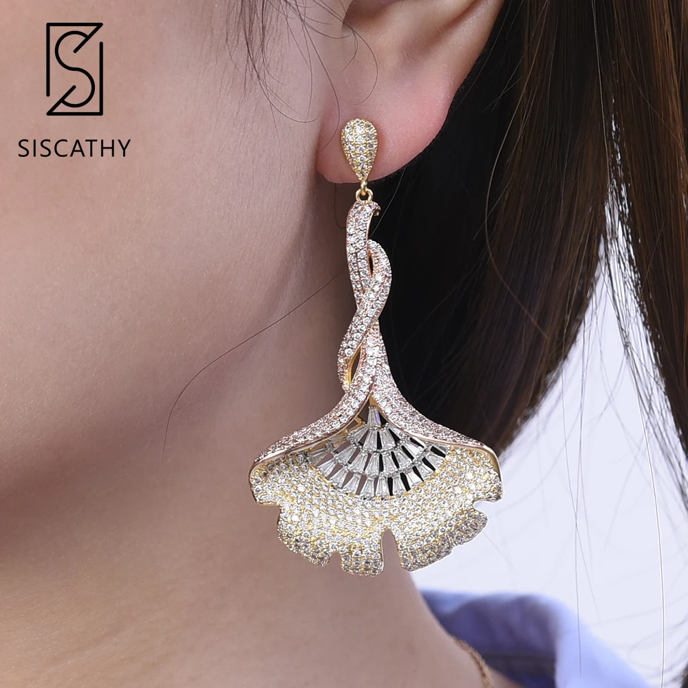 Siscathy 28*62mm Luxury 3Tones Cubic Zirconia Earrings Luxury African Drop Dangle Earrings For Women Fashion Jewelry 2019 New
Siscathy 28*62mm Luxury 3Tones Cubic Zirconia Earrings Luxury African Drop Dangle Earrings For Women Fashion Jewelry 2019 New