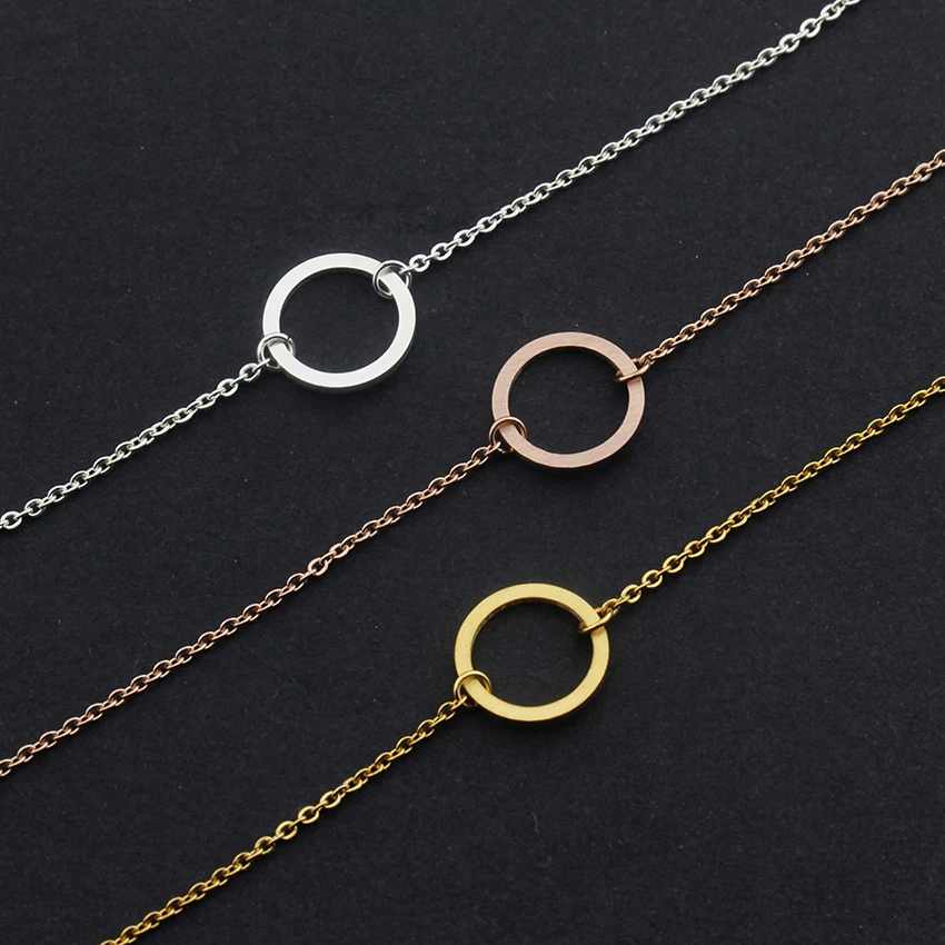 Wholesale 10piece Charm Gold Round Circle Bracelets For Women Jewelry Stainless Steel Chain Karma Circle Bracelet Pulseras Mujer
Wholesale 10piece Charm Gold Round Circle Bracelets For Women Jewelry Stainless Steel Chain Karma Circle Bracelet Pulseras Mujer