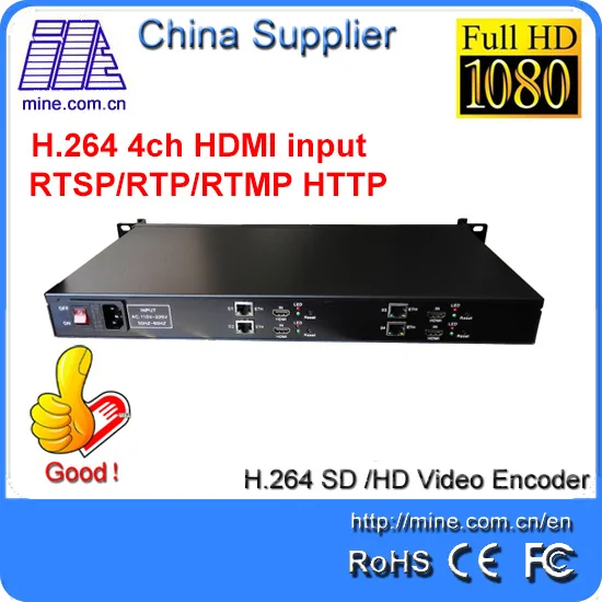 4 Channels HDMI Video Streaming Encoder Ustream Streaming Encoder For IPTV Service
4 Channels HDMI Video Streaming Encoder Ustream Streaming Encoder For IPTV Service