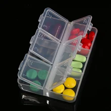 Пластиковый мини контейнер для лекарств 6 ячеек|box|case htc touch hdbox house