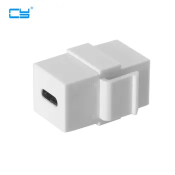 Type-C USB-C Adapter Extension Keystone Jack Coupler Female to Female for Wall Plate Panel USB Cable White
Type-C USB-C Adapter Extension Keystone Jack Coupler Female to Female for Wall Plate Panel USB Cable White