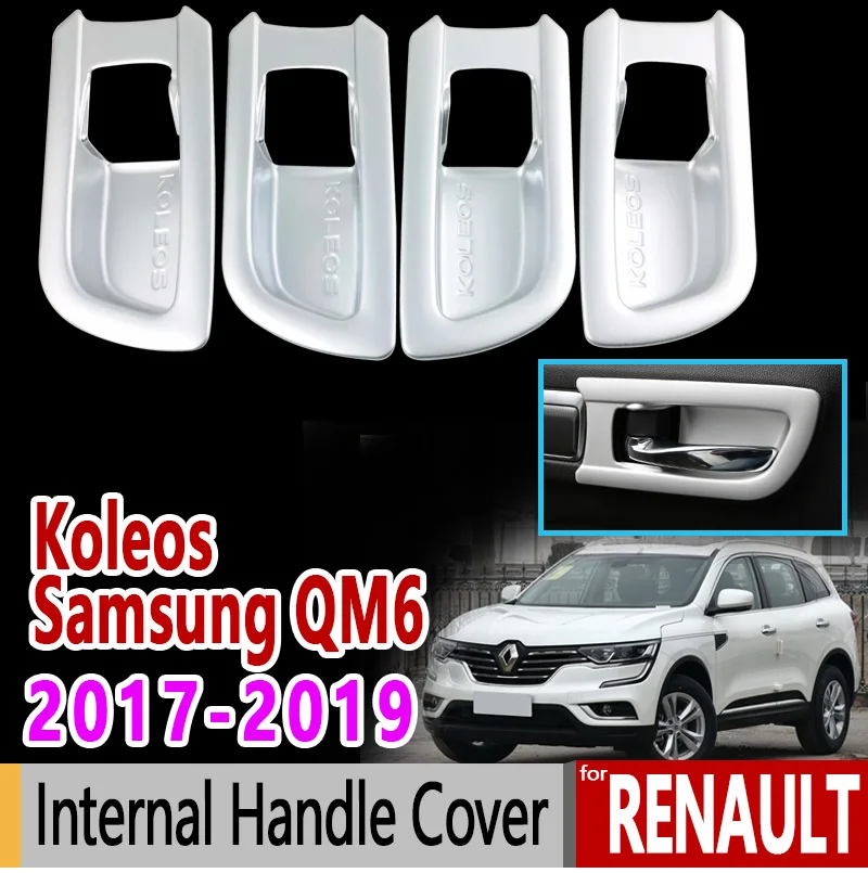for Renault Koleos Renault Samsung QM6 Carbon Fiber Stainless Steel Internal Handle Cover 2017 2018 2019 Accessories Car Styling
for Renault Koleos Renault Samsung QM6 Carbon Fiber Stainless Steel Internal Handle Cover 2017 2018 2019 Accessories Car Styling