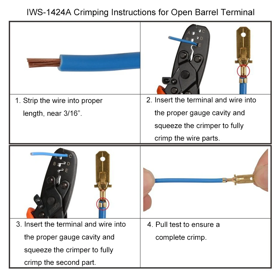 IWISS-Crimping-Tools-IWS-1424A-For-24-14AWG-Open-Barrel-Terminals-Crimp-Instructions