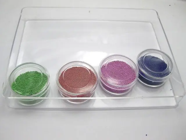60Gram Glass Micro Beads Microbeads No-hole Embellishment +12 Storage Box+Display Tray
60Gram Glass Micro Beads Microbeads No-hole Embellishment +12 Storage Box+Display Tray