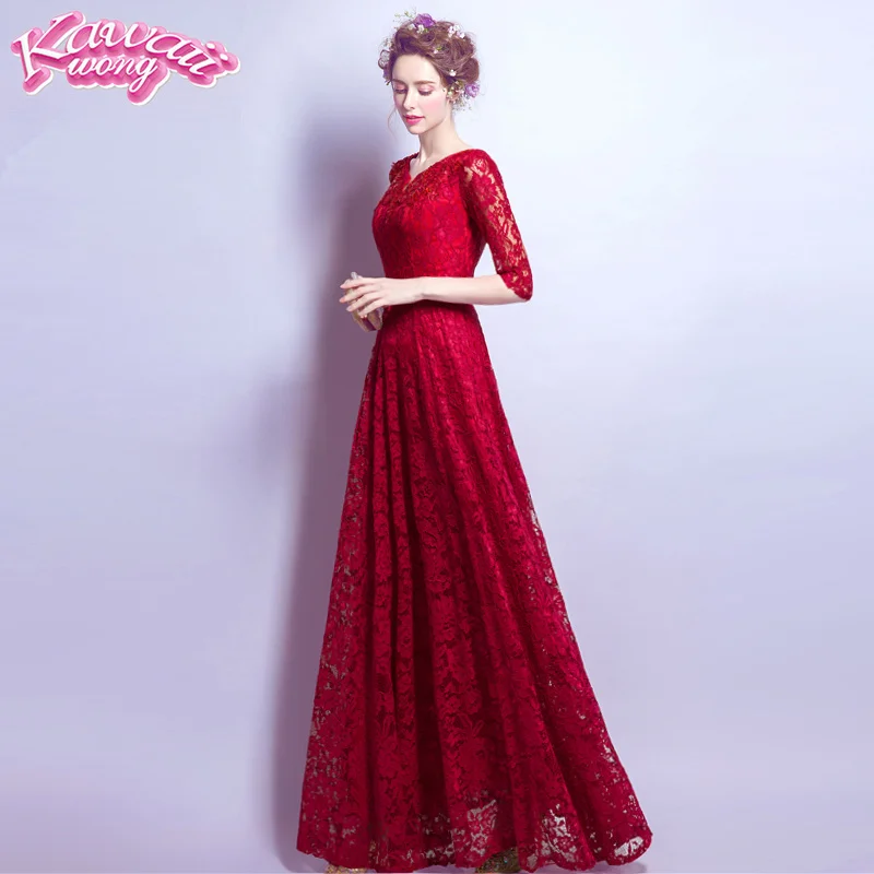 Red Evening Gown Long Muslim Evening Dress Casual Fashion Mother of The Bride Dresses Lace Formal Dress Women Elegant ES2011
Red Evening Gown Long Muslim Evening Dress Casual Fashion Mother of The Bride Dresses Lace Formal Dress Women Elegant ES2011