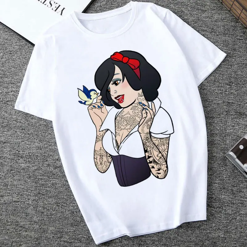 CZCCWD Women Clothes 2019 Summer Fashion T Shirt Women Harajuku Tattoo Princess Printed Tshirt Leisure Round Neck Female T-shirt
CZCCWD Women Clothes 2019 Summer Fashion T Shirt Women Harajuku Tattoo Princess Printed Tshirt Leisure Round Neck Female T-shirt