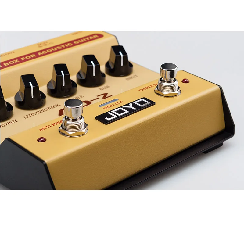 Педаль для акустических гитар JOYO AD 2 Preamp DI Box со встроенным двухдиапазонным EQ и 5