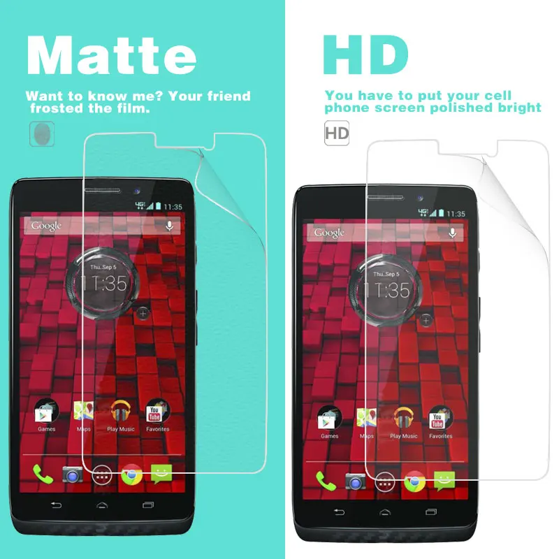 Front LCD HD Clear Glossy Film For MOTO Droid MAXX 2014 5 in Anti-Glare Matte Film Screen Protector Film With Cleaning Tool
Front LCD HD Clear Glossy Film For MOTO Droid MAXX 2014 5 in Anti-Glare Matte Film Screen Protector Film With Cleaning Tool