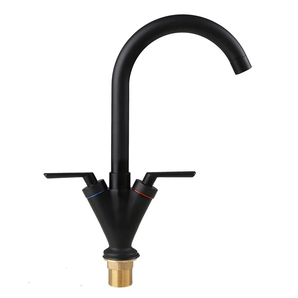 KSOL grilled paint Kitchen Faucet Sink Tap Dual-Lever Swivel Spout Rotating Nozzle(Black)
KSOL grilled paint Kitchen Faucet Sink Tap Dual-Lever Swivel Spout Rotating Nozzle(Black)