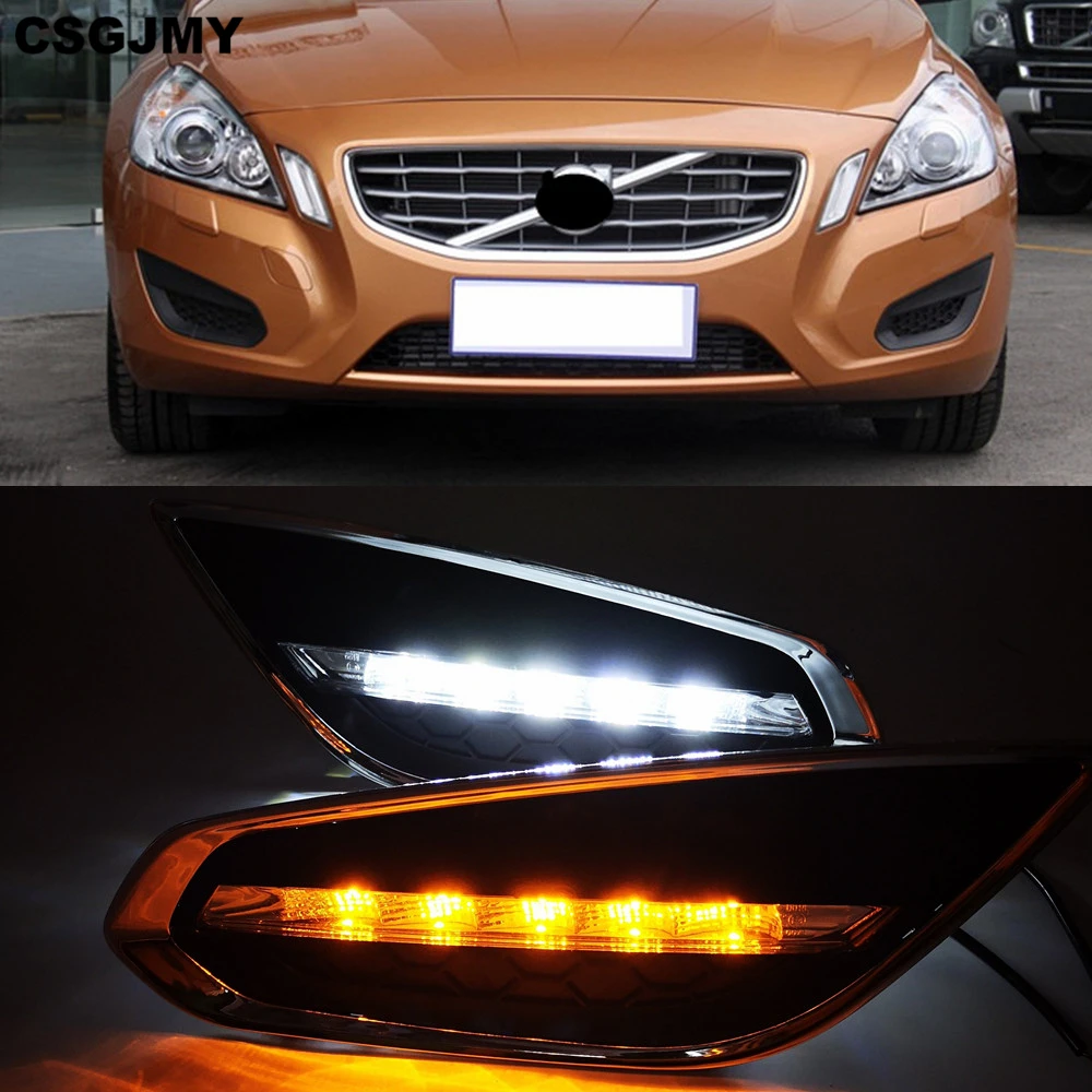 CSGJMY 2PCS DRL LED Daytime Running Lights Daylight Fog Lamp cover with turn signal for Volvo S60 2009 2010 2011 2012 2013
CSGJMY 2PCS DRL LED Daytime Running Lights Daylight Fog Lamp cover with turn signal for Volvo S60 2009 2010 2011 2012 2013