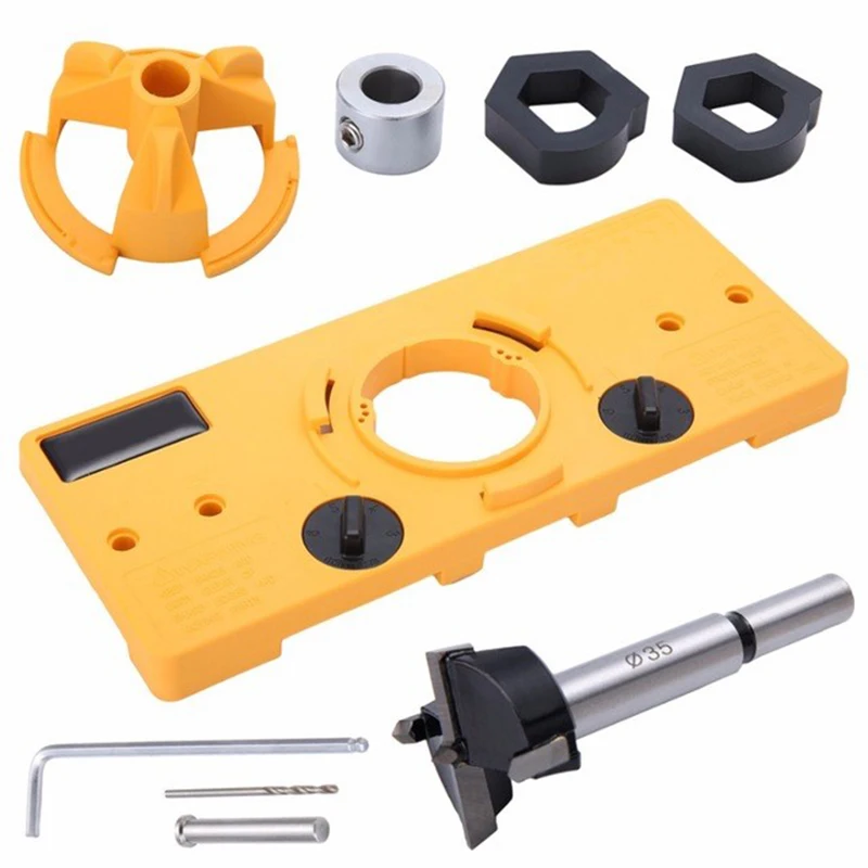 Woodworking DIY Tools 35MM Cup Style Hinge Drilling Guide Woodworking Hole Locator Jig Drill Guide
Woodworking DIY Tools 35MM Cup Style Hinge Drilling Guide Woodworking Hole Locator Jig Drill Guide