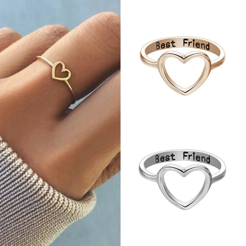 Women Love Heart Best Friend Ring Promise Jewelry Friendship Rings Girl Gift KQS8
Women Love Heart Best Friend Ring Promise Jewelry Friendship Rings Girl Gift KQS8