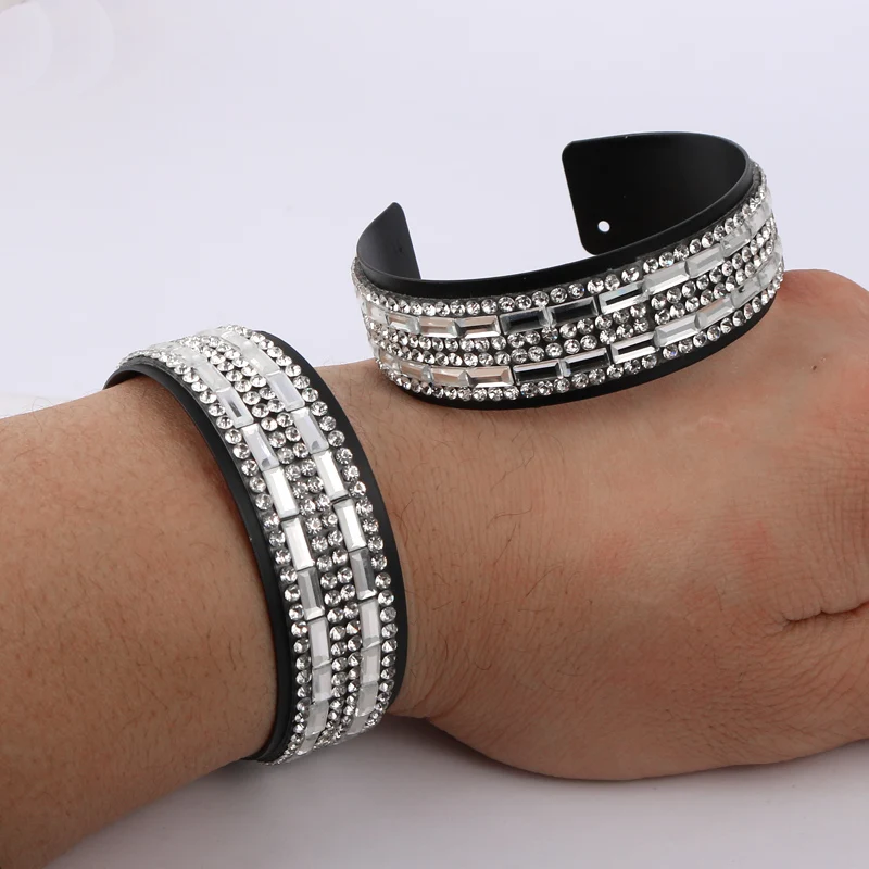 LEADERBEADS Women's Geometric Crystal Bracelet Trendy Charm Jewelry Alloy Black Vintage Bangle Party Gift Exaggerated Bracelet
LEADERBEADS Women's Geometric Crystal Bracelet Trendy Charm Jewelry Alloy Black Vintage Bangle Party Gift Exaggerated Bracelet
