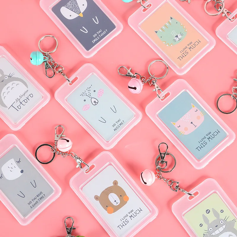 Cartoon Transparent Animal Card ID Holders Bag Kawaii Travel Small Bank Bus Credit Card Holder Keyring Key Wallet Women Chain
Cartoon Transparent Animal Card ID Holders Bag Kawaii Travel Small Bank Bus Credit Card Holder Keyring Key Wallet Women Chain
