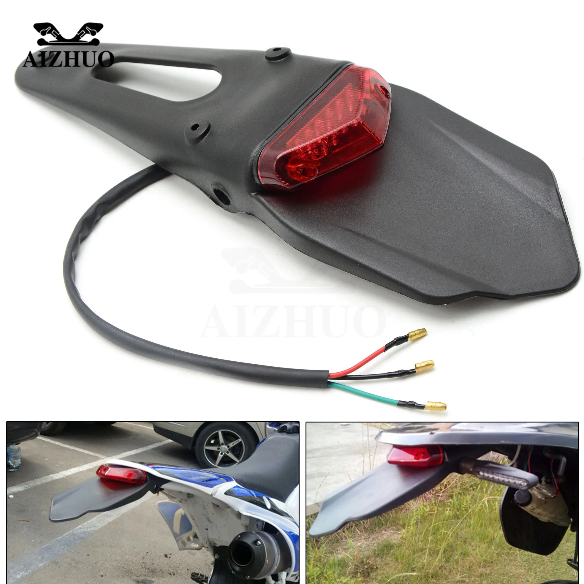Motorcycle Rear Fender Stop Enduro Taillight Turn Signal for HONDA CR80R CR85R CRF150R CR125R KLX450R KDX125 250 KLX125 150S
Motorcycle Rear Fender Stop Enduro Taillight Turn Signal for HONDA CR80R CR85R CRF150R CR125R KLX450R KDX125 250 KLX125 150S