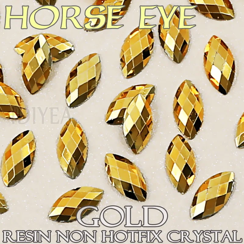 Good quality! 3x6mm 4x8mm Gold Aurum Nail Art Horse Eye Resin Crystal Non Hotfix Flat back Rhinestone glitters for 3D Nail Stone
Good quality! 3x6mm 4x8mm Gold Aurum Nail Art Horse Eye Resin Crystal Non Hotfix Flat back Rhinestone glitters for 3D Nail Stone