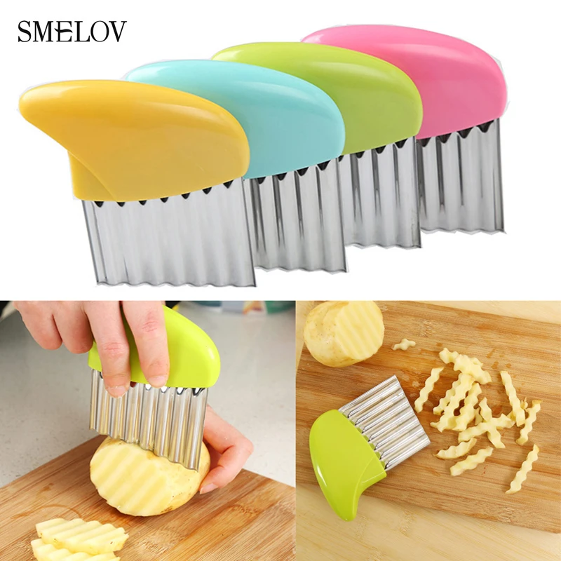Stainless steel Wave potato slices vegetable fruit french fry spiral cutter salad corrugated cutting slitter kitchen gadgets
Stainless steel Wave potato slices vegetable fruit french fry spiral cutter salad corrugated cutting slitter kitchen gadgets