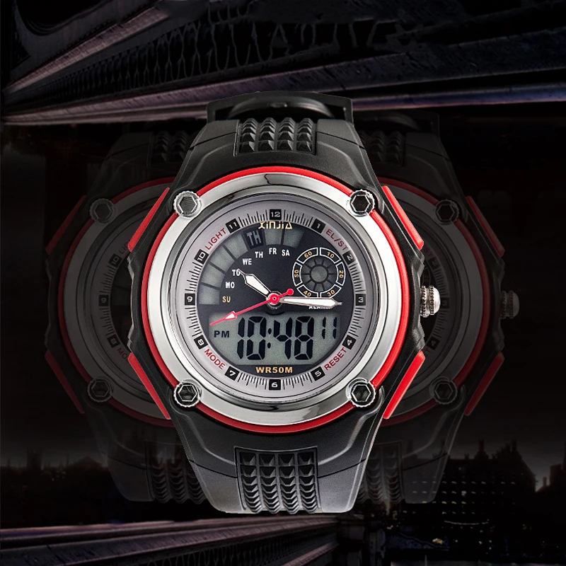 50M Waterproof Children Sports Watches Kids LED Electronic Quartz Watch Boy Girl Student Multifunctional Digital Wristwatches
50M Waterproof Children Sports Watches Kids LED Electronic Quartz Watch Boy Girl Student Multifunctional Digital Wristwatches