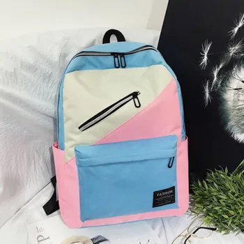 Korean junior high school student schoolbag girl outdoor sweet splice backpack canvas double shoulder pack hair
Korean junior high school student schoolbag girl outdoor sweet splice backpack canvas double shoulder pack hair