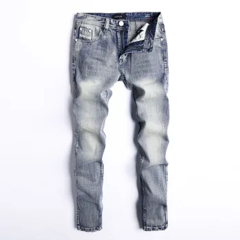 Vintage Classical Jeans Men Light Blue Straight Fit Ripped Jeans Simple Denim Pants Fashoin Cotton Mens Jeans Big Size 29-40
Vintage Classical Jeans Men Light Blue Straight Fit Ripped Jeans Simple Denim Pants Fashoin Cotton Mens Jeans Big Size 29-40