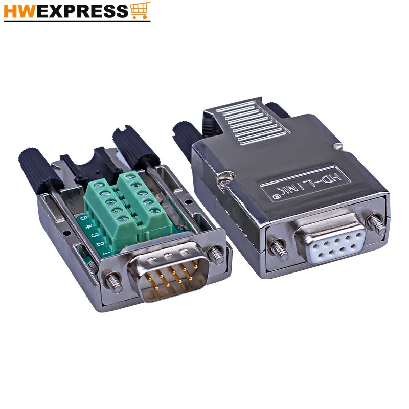 Serial Port DB9 Avoid Welding Head Plug Avoid Weld Metal Shell 9Needle 9Hole RS232 COM Mouth Connector
Serial Port DB9 Avoid Welding Head Plug Avoid Weld Metal Shell 9Needle 9Hole RS232 COM Mouth Connector