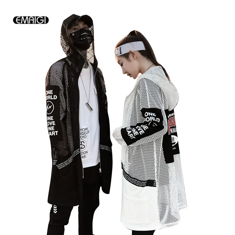 Men Mesh Hollow Long Sleeve Hooded Shirt Coat High Street Fashion Hip Hop Casual Long Style Shirt Jacket
Men Mesh Hollow Long Sleeve Hooded Shirt Coat High Street Fashion Hip Hop Casual Long Style Shirt Jacket
