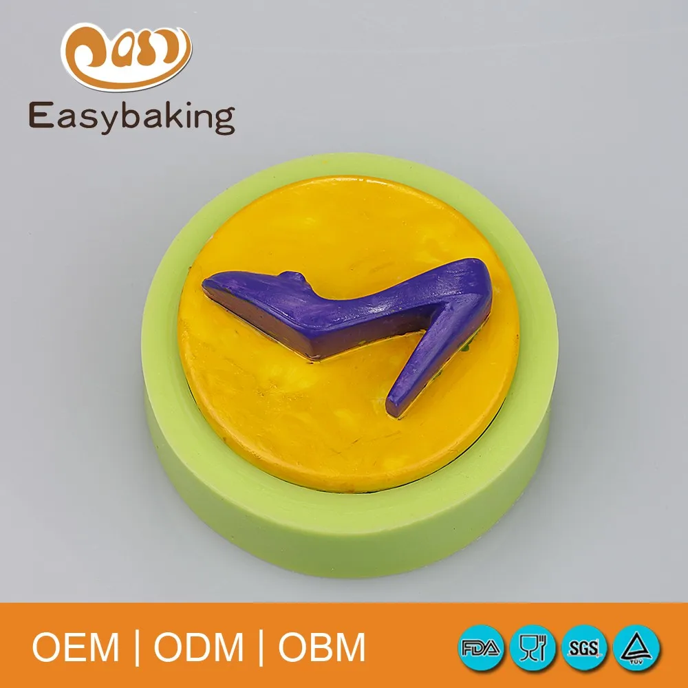 Высокое качество DIY Симпатичные 3D Силиконовые туфли на высоком каблуке Набор
