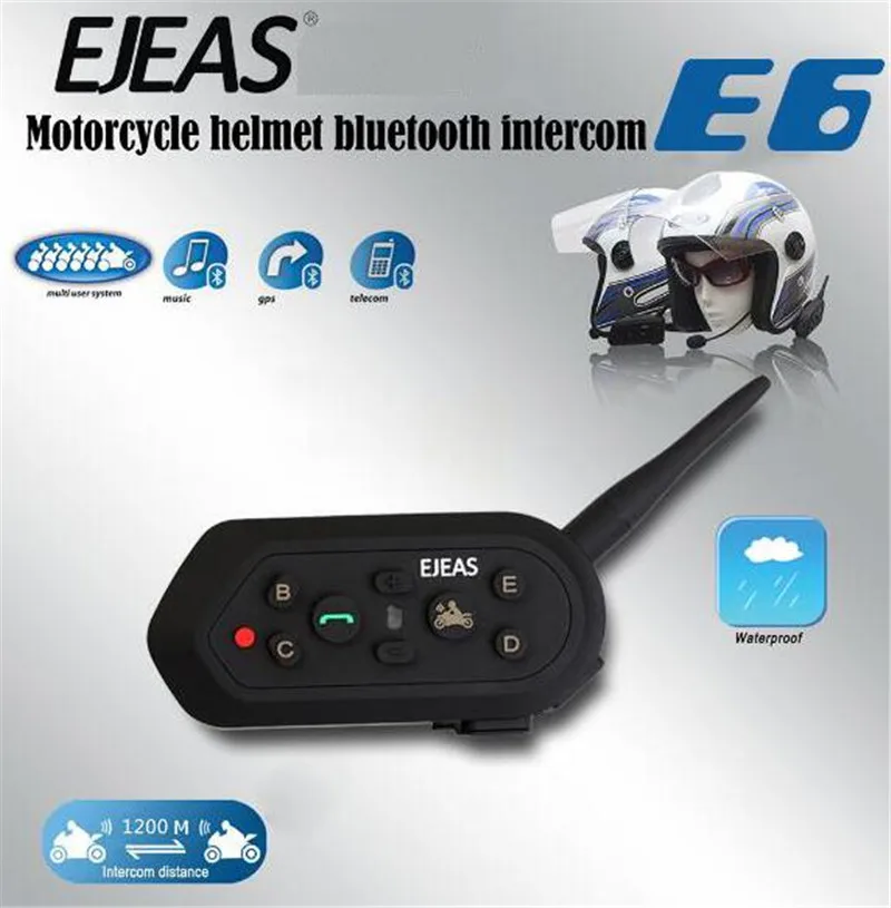 EJEAS E6 1200m VOX Bluetooth Motorcycle Intercom Headset for Half Full Face KTM Helmets Support Music MP3 Motorradhelm Bluetooth
EJEAS E6 1200m VOX Bluetooth Motorcycle Intercom Headset for Half Full Face KTM Helmets Support Music MP3 Motorradhelm Bluetooth