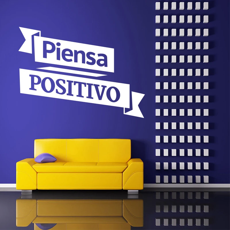 Stickers Spanish Quote Piensa Positivo Vinyl Wall Sticker Decals Art Vinilo Pegatinas Paredes Home Decor House Decoration DD0178
Stickers Spanish Quote Piensa Positivo Vinyl Wall Sticker Decals Art Vinilo Pegatinas Paredes Home Decor House Decoration DD0178