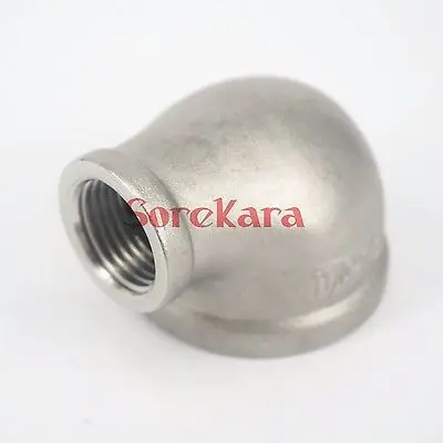 

1-1/4" BS To 1/2" BSP Female 304 Stainless Steel Reducing Elbow Connector Pipe Fitting water oil air