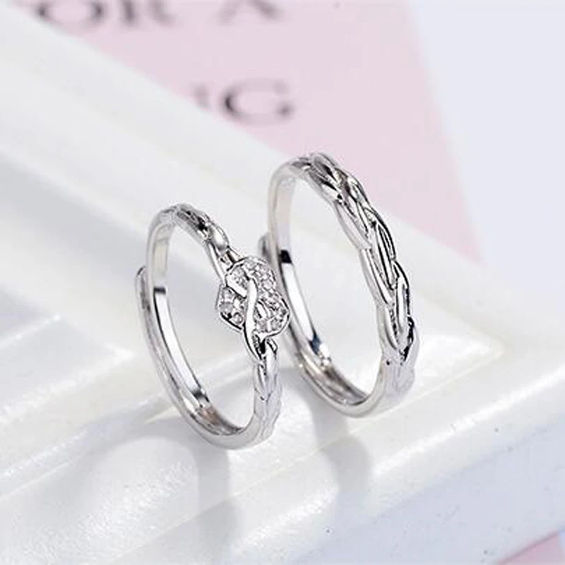 KOFSAC New Fashion 925 Sterling Silver Ring Shiny CZ Sweet Romantic Love Heart Weave Lovers Rings For Women Couple Jewelry Gift
KOFSAC New Fashion 925 Sterling Silver Ring Shiny CZ Sweet Romantic Love Heart Weave Lovers Rings For Women Couple Jewelry Gift