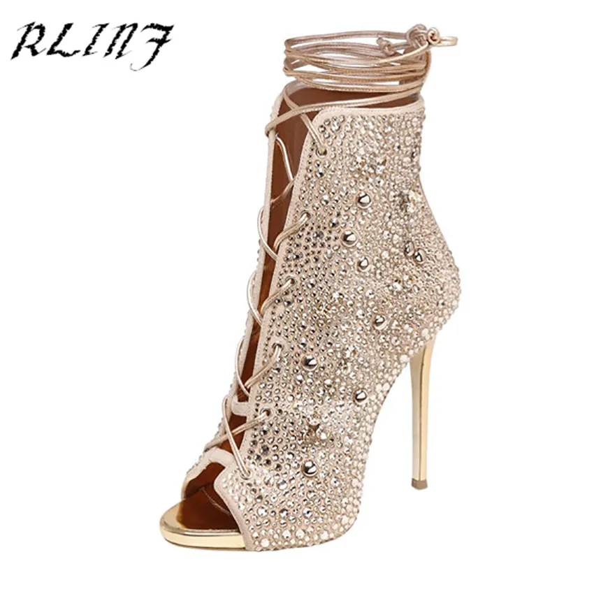 Original Intention Super Gorgeous Women Ankle Boots Peep Toe Thin High Heels Boots Gold Silver Shoes Woman Plus US Size 3-10.5
Original Intention Super Gorgeous Women Ankle Boots Peep Toe Thin High Heels Boots Gold Silver Shoes Woman Plus US Size 3-10.5