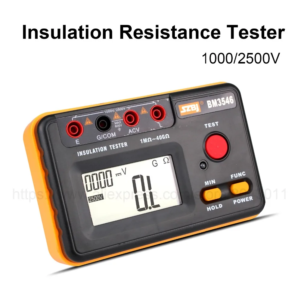 High Precision Digital Insulation Resistance Tests Resistance Meters 1000V/2500V Electrician tools 3999 Count Multimeter
High Precision Digital Insulation Resistance Tests Resistance Meters 1000V/2500V Electrician tools 3999 Count Multimeter