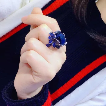Qi Xuan_New Ring Women S925 Silver Plated White Gold Ring Inlay Blue Zircon Ring Fashion Elegant
Qi Xuan_New Ring Women S925 Silver Plated White Gold Ring Inlay Blue Zircon Ring Fashion Elegant