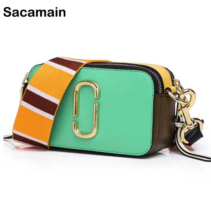 2019 New Spring Camera Bag Wide Shoulder Strap Small Square Genuine Leather Crossbody Bags For Women Double Zipper Messenger Bag 
2019 New Spring Camera Bag Wide Shoulder Strap Small Square Genuine Leather Crossbody Bags For Women Double Zipper Messenger Bag