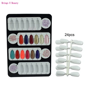 1Set 24 Colors Nail Gel Polish Color Contrast Card + Photo Frame with Shelf Stand Display Removable Magnet Sticker Chart Palette
1Set 24 Colors Nail Gel Polish Color Contrast Card + Photo Frame with Shelf Stand Display Removable Magnet Sticker Chart Palette