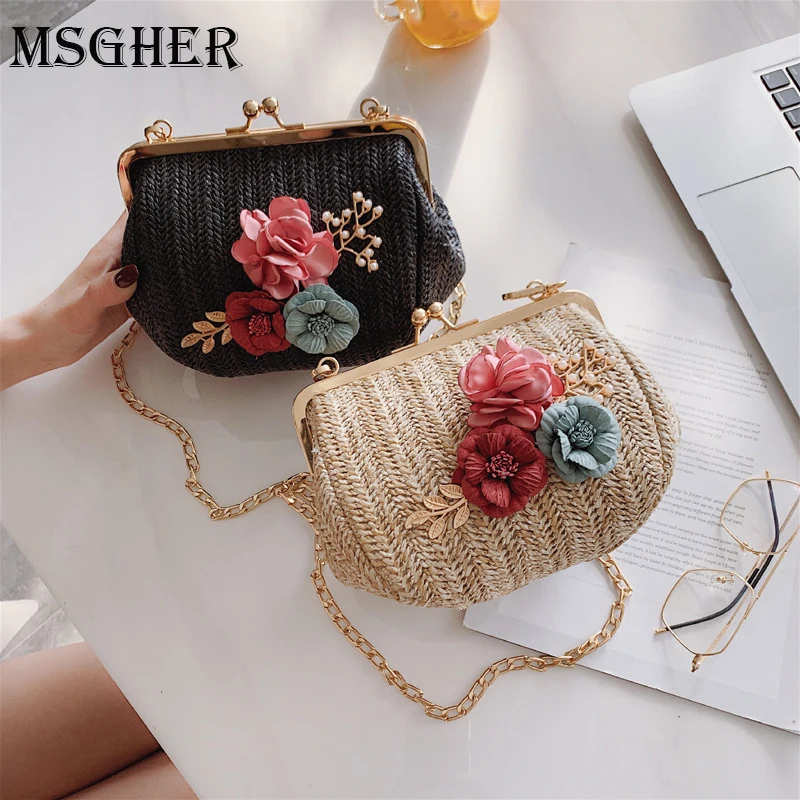 MSGHER Handmade Women Straw Bags Designer Flower Knitting Handbags Hawaii Beach Summer Handbag Japan Style Big Bag WB1807
MSGHER Handmade Women Straw Bags Designer Flower Knitting Handbags Hawaii Beach Summer Handbag Japan Style Big Bag WB1807
