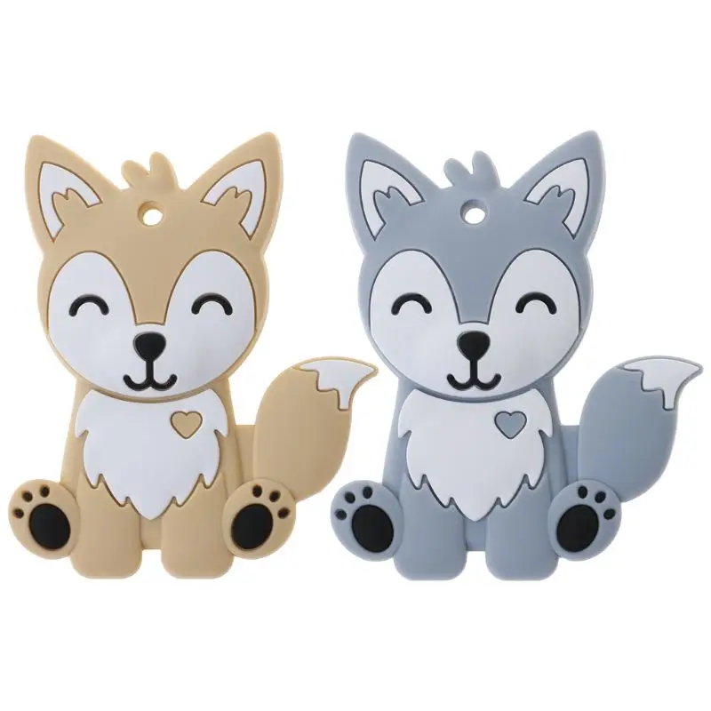 Baby Teether Food Grade Silicone DIY Necklace Fox Animal Teething Teeth Nursing Nov-12A
Baby Teether Food Grade Silicone DIY Necklace Fox Animal Teething Teeth Nursing Nov-12A