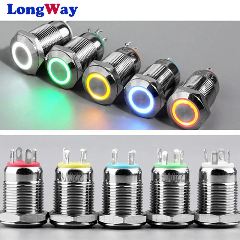 12mm metal push button waterproof with light symbol button LED light Self-lock Momentary Latching button self-reset switch
12mm metal push button waterproof with light symbol button LED light Self-lock Momentary Latching button self-reset switch