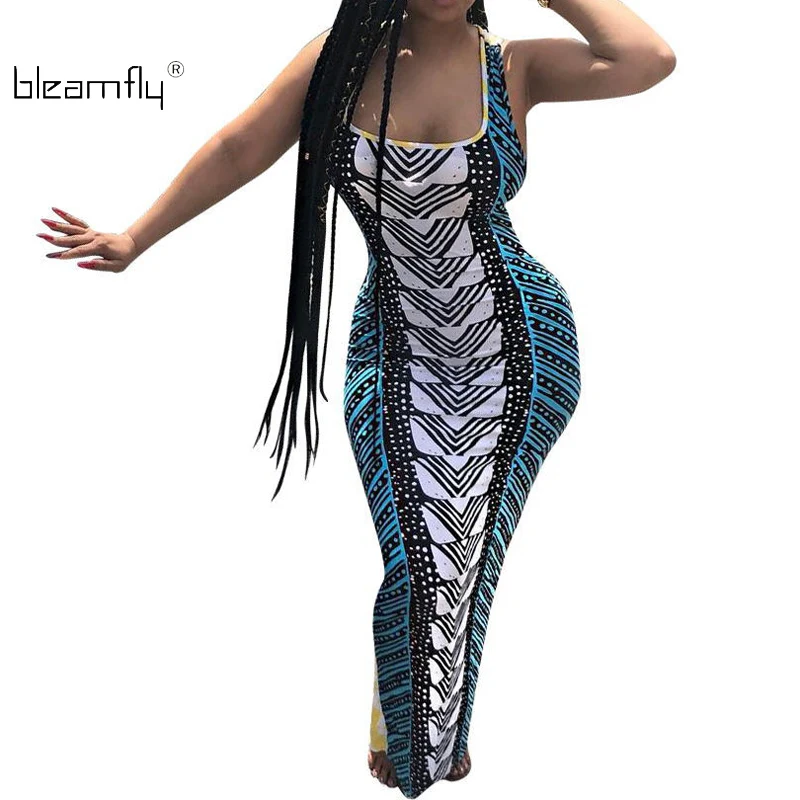 2018 Summer Casual Vintage Bodycon Dress Sexy Party Boho Printed Sleeveless Long Dresses Elegant Robe Femme Ete Vestidos
2018 Summer Casual Vintage Bodycon Dress Sexy Party Boho Printed Sleeveless Long Dresses Elegant Robe Femme Ete Vestidos