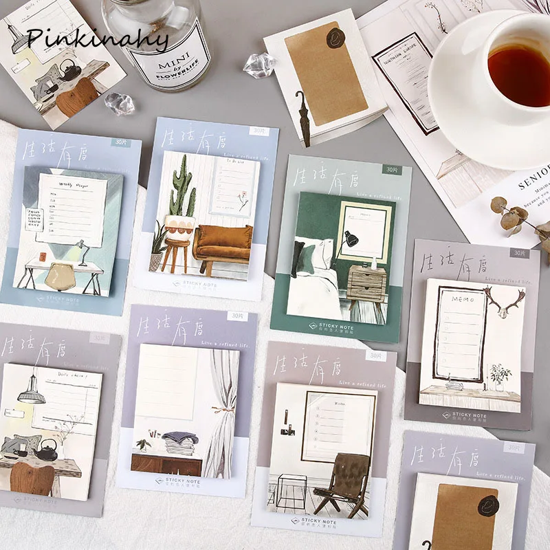 Creative Retro Old Life Self-Adhesive Memo Pad Sticky Notes Notepad Bookmark School Office Supply Stationery Escolar Papelaria
Creative Retro Old Life Self-Adhesive Memo Pad Sticky Notes Notepad Bookmark School Office Supply Stationery Escolar Papelaria