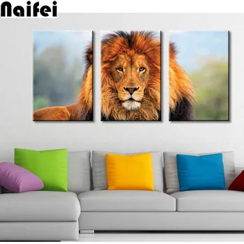 5d Diy Round Diamond Painting Triptych Lion Head Picture Full Square 3D Diamond Mosaic Resin Diamond Embroidery Animal
5d Diy Round Diamond Painting Triptych Lion Head Picture Full Square 3D Diamond Mosaic Resin Diamond Embroidery Animal