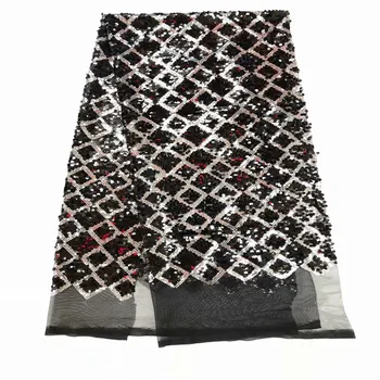 2019 Sequined Embroidered Mesh Tulle Lace Fabric Black New Design Evening Dress Net Fabrics French African Net Sequins Lace
2019 Sequined Embroidered Mesh Tulle Lace Fabric Black New Design Evening Dress Net Fabrics French African Net Sequins Lace