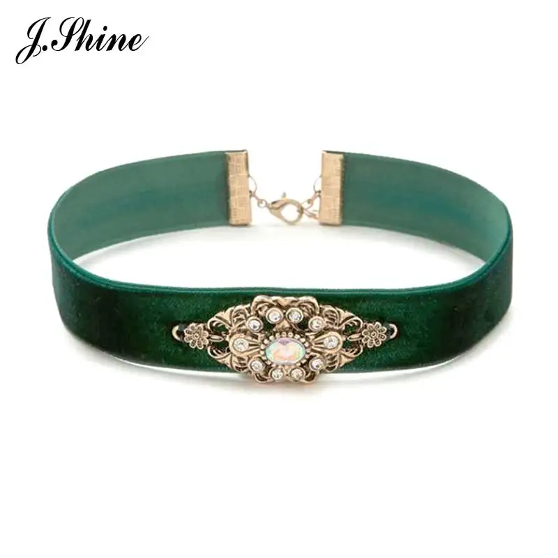 JShine New Design Spring Green Wide Velvet Choker Necklace Crystal Geometric Decoration Punk Vintage Jewelry Women Bijoux
JShine New Design Spring Green Wide Velvet Choker Necklace Crystal Geometric Decoration Punk Vintage Jewelry Women Bijoux