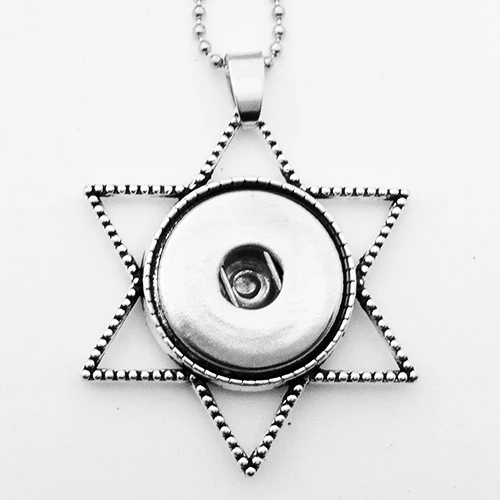 Newest five-pointed star snap button jewelry necklace EA115 (fit 18mm 20mm snaps)
Newest five-pointed star snap button jewelry necklace EA115 (fit 18mm 20mm snaps)