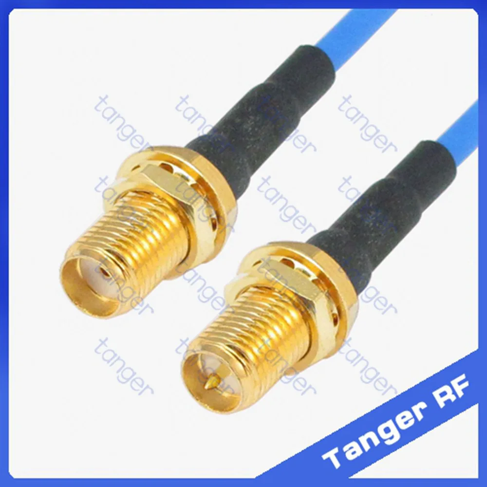 Hot selling SMA to RP-SMA female RF straight connector with RG405 RG086 Coaxial Jumper blue cable 8inch 8" 20cm RF Low Loss Coax
Hot selling SMA to RP-SMA female RF straight connector with RG405 RG086 Coaxial Jumper blue cable 8inch 8" 20cm RF Low Loss Coax