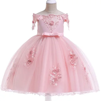 Children wedding party children clothing girl word shoulder flower baby girl clothes child christmas part tutu costume L5057
Children wedding party children clothing girl word shoulder flower baby girl clothes child christmas part tutu costume L5057