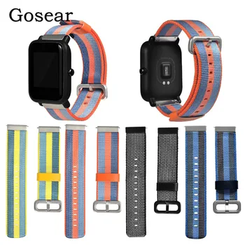 Gosear Universal 20mm Woven Nylon Fabric Replacement Wrist Watch Band Strap Bracelet Belt For Xiaomi Huami Amazfit Bip Youth
Gosear Universal 20mm Woven Nylon Fabric Replacement Wrist Watch Band Strap Bracelet Belt For Xiaomi Huami Amazfit Bip Youth