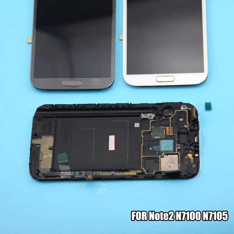 For Samsung Galaxy Note 2 LCD N7100 N7105 Display Touch Digitizer Sensor Glass Assembly With Frame For Galaxy Note2 LCD
For Samsung Galaxy Note 2 LCD N7100 N7105 Display Touch Digitizer Sensor Glass Assembly With Frame For Galaxy Note2 LCD