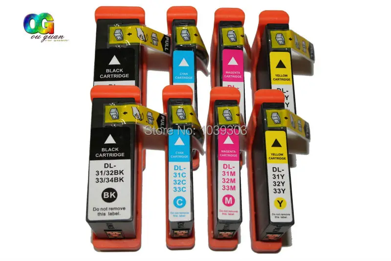 8PACK Compatible Dell Series 31XL (Series 33) Extra High Capacity Ink Cartridges For Dell V525w V725w Printers with Abacus24-7
8PACK Compatible Dell Series 31XL (Series 33) Extra High Capacity Ink Cartridges For Dell V525w V725w Printers with Abacus24-7